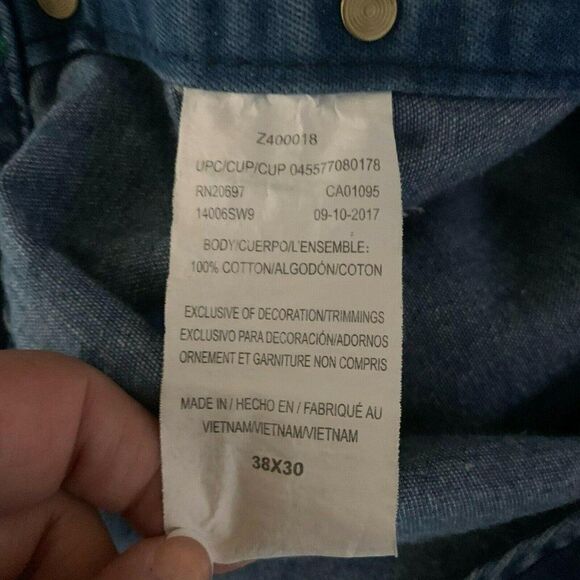 Vintage Liberty Denim Bib Overalls 38 x 30 - Picture 10 of 10